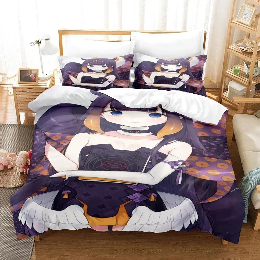 

3D Print Hololive Ninomae Ina'nis Bedding Set Bedroom Soft Modern Bedspreads Comefortable Duvet Cover Quilt Cover And Pillowcase