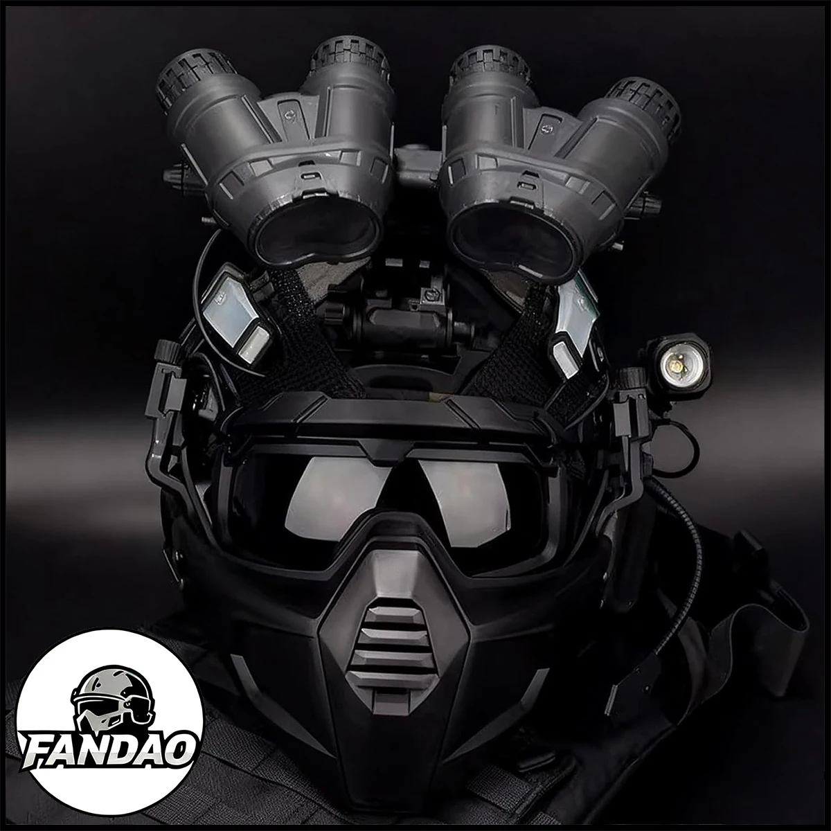 

Full Tactical Helmet Mask Set with NVG Model Military Goggles Headset Flashlight Signal Lights Helmet Coth Airsoft Shooting Gear