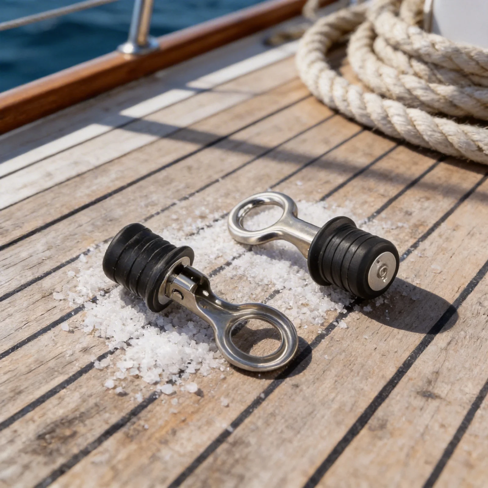 Boat and Lawn Roller Drain Stopper Featuring Stainless Steel Frame and Elastic Rubber Seal for Consistent Water Tight Closure - view 6