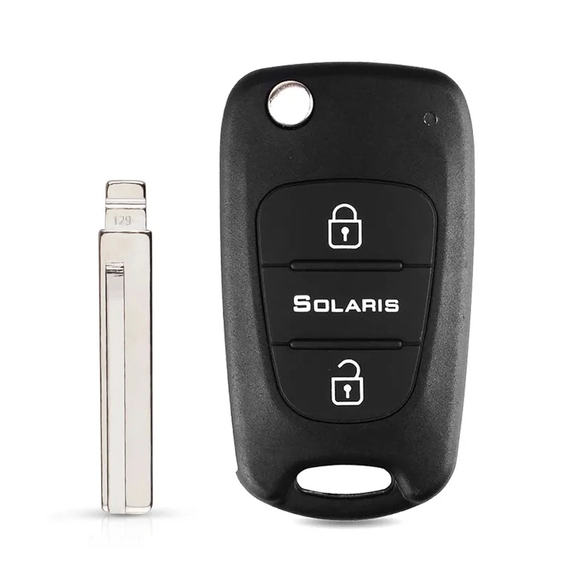 KEYYOU For Kia K2 K5 Rio 3 Ceed Sorento Sportage 3 BT Flip Remote Car Key Shell Case For Hyundai Solaris Accent Avante I30 IX35
