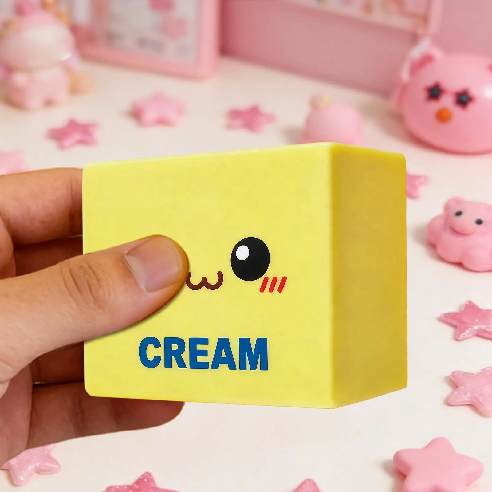 Squeeze Butter Brick Slow Rising Realistic Butter Soft Party Favors Fidget Squeeze Toy For Kids Adults Family Friends Youth
