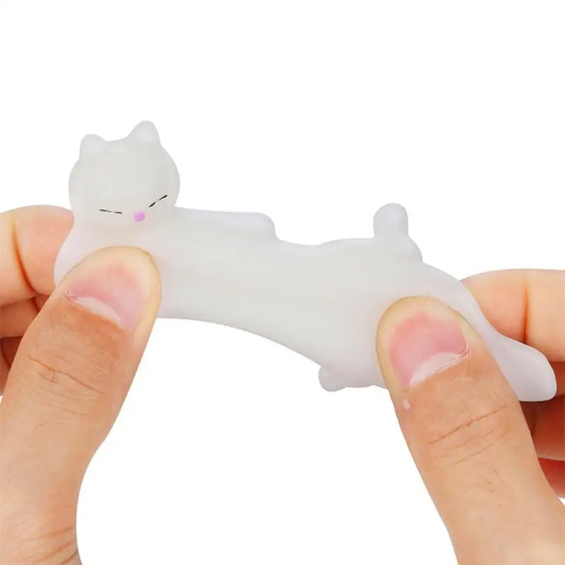 Cartoon Dier Mochi Kat Genezend Speelgoed Zacht Knijp Speelgoed Cadeau Nieuwigheid Stress Reliëf Speelgoed Squishy Cat Decor Decompressie Grappig Speelgoed