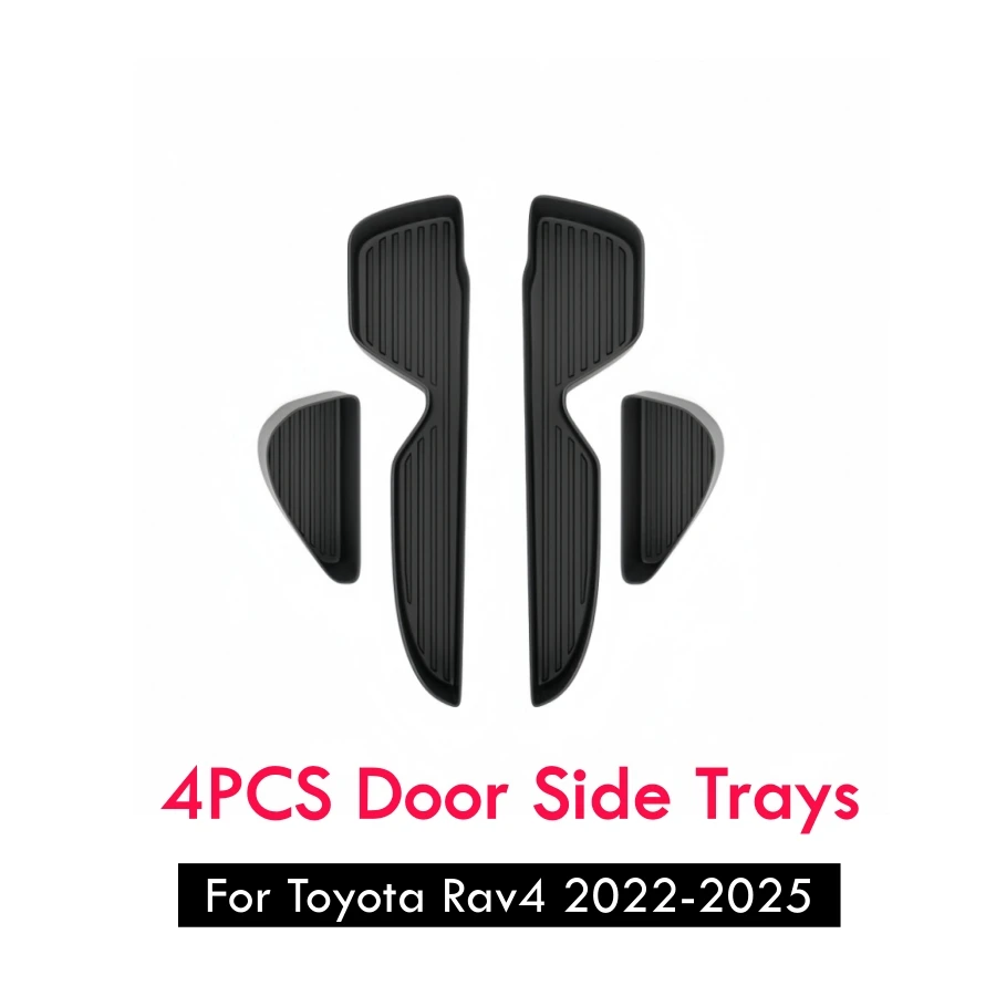 4er-Set TPE-Türseiten-Organizer für Toyota RAV4 2019-2025 2026 – Türaufbewahrungsboxen passend für RAV4 – Detail 10