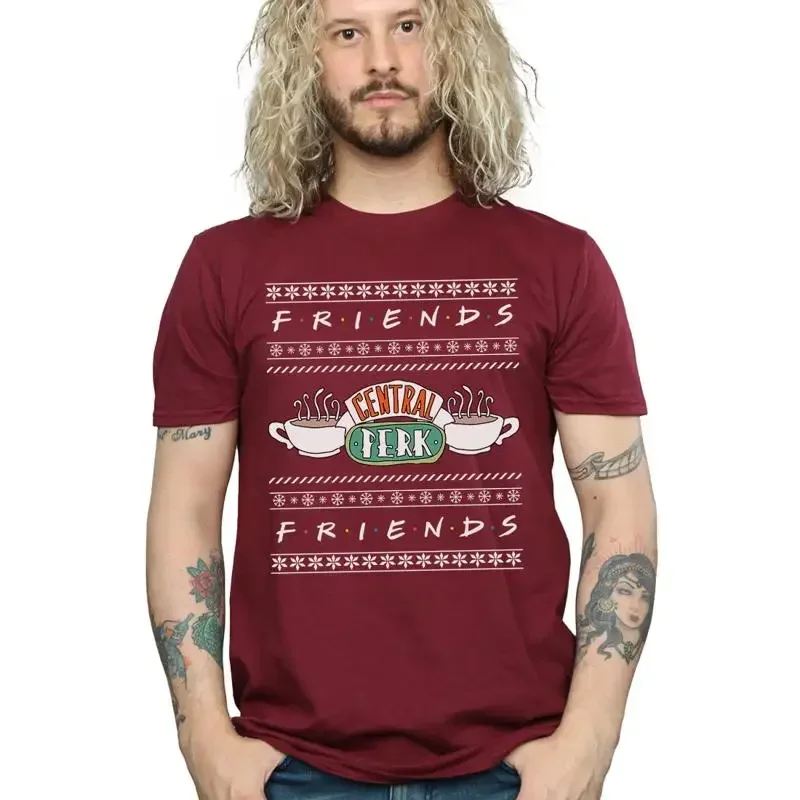 Friends Men's Fair Isle Cenral Perk T-Shirt