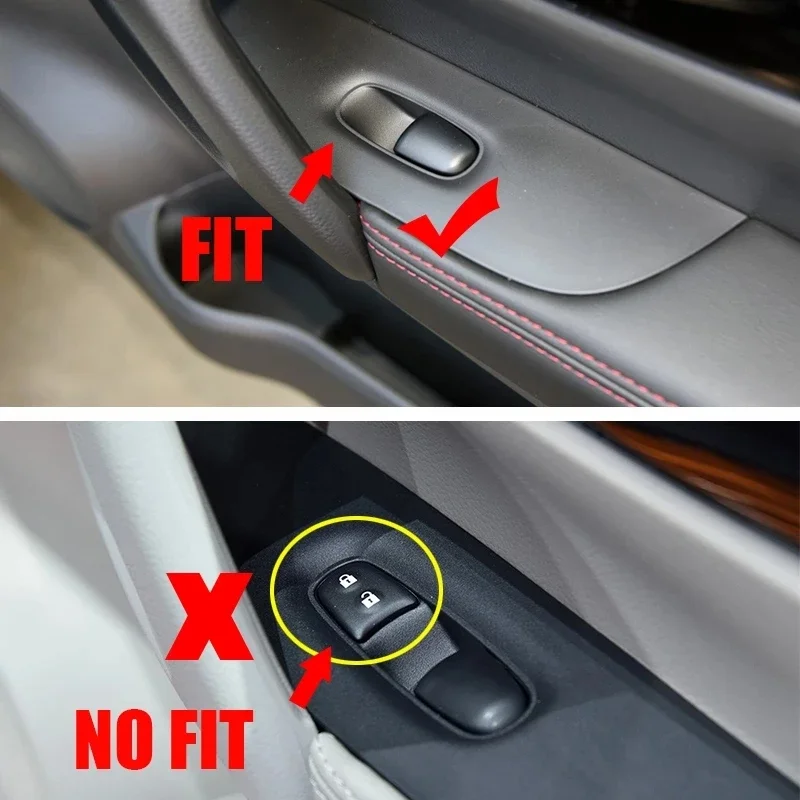 For Nissan Qashqai J11 2014 - 2021 Car Door Armrest Window Lift Switch Button Panel Cover Kit Trim Matte Interior Accessories