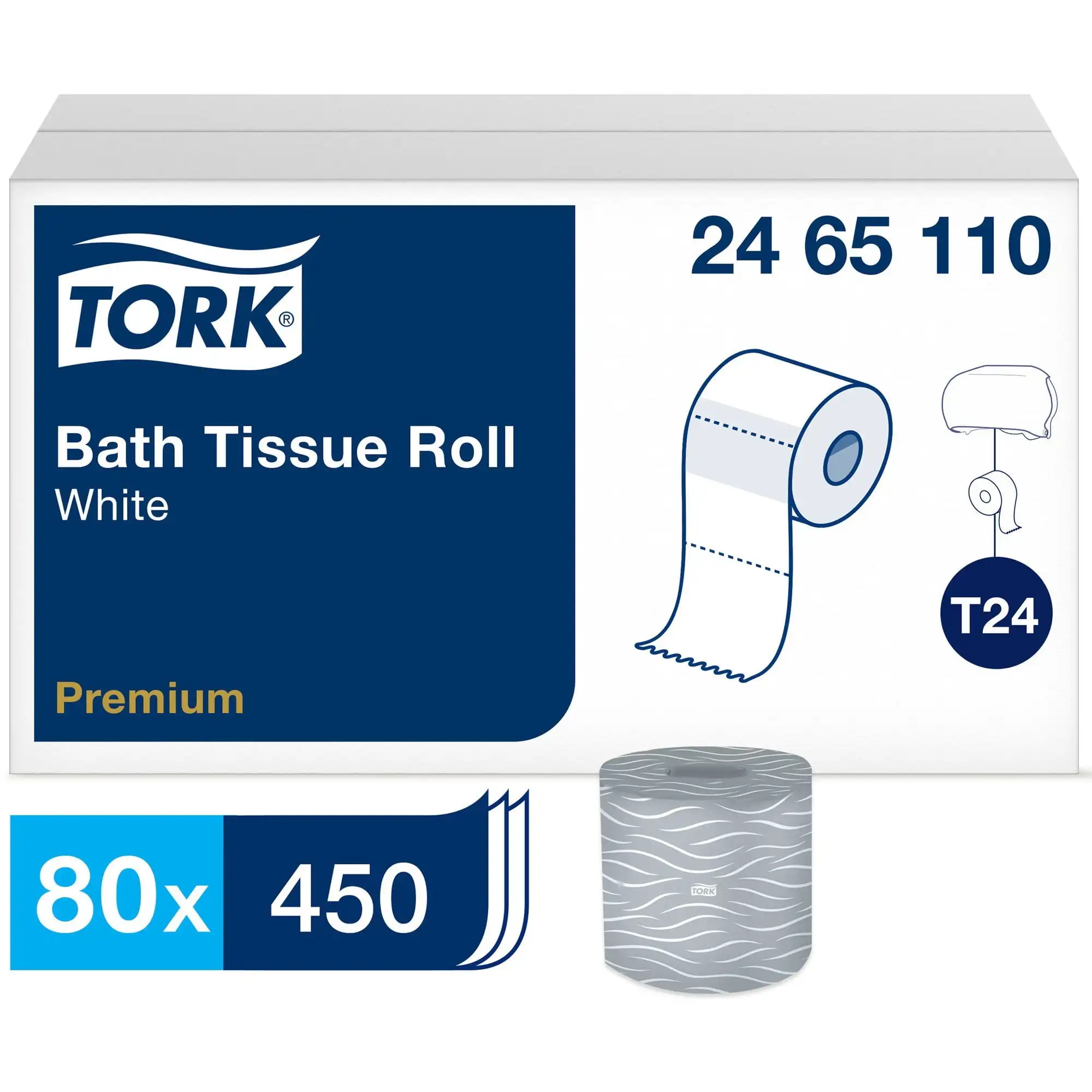 

Premium Bath Tissue Roll, 2-Ply 2 Ply - 4 X 140.63 ft - 450 Sheets/Roll - 4.35 Roll Diameter - White, Tissue Paper