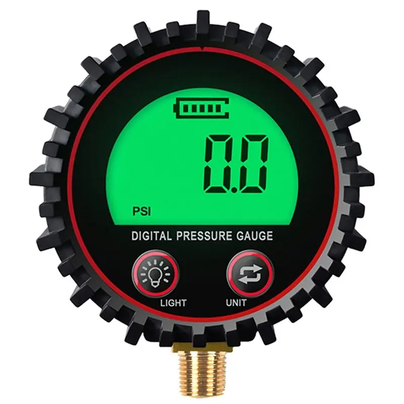 ABMR-Digital 255PSI Gas Pressure Gauge With M11 1/4