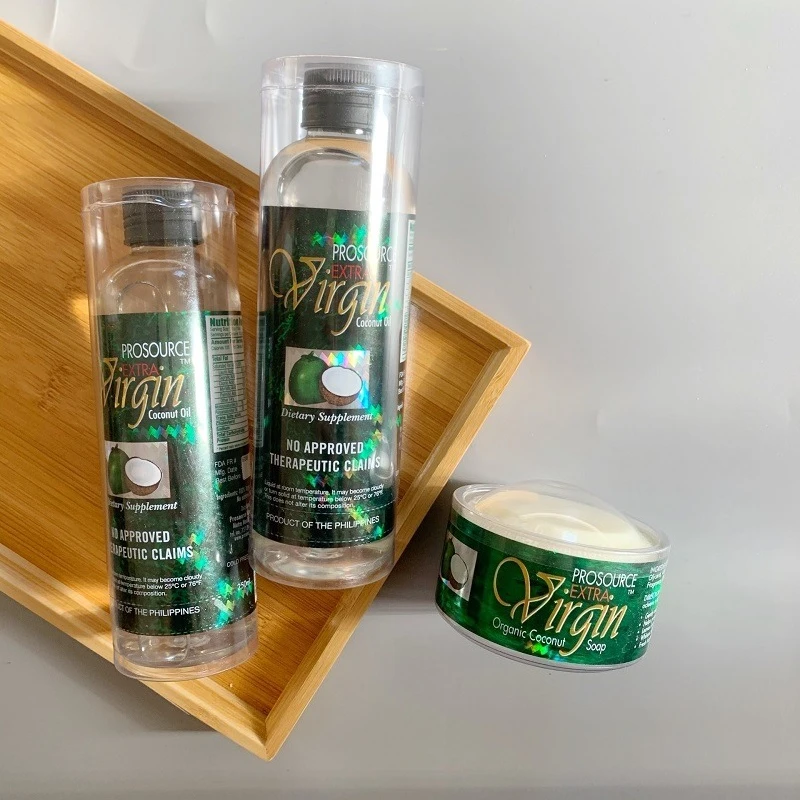Olio di cocco vergine (filippine), multiuso per la cura della pelle e dei capelli, rimozione del trucco e massaggio idratante