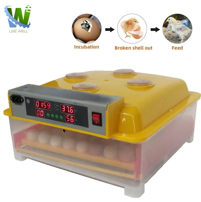 Automatic intelligent large multi-functional poultry 24 48 96 egg tray incubator hatcher incubators egg hatching machine