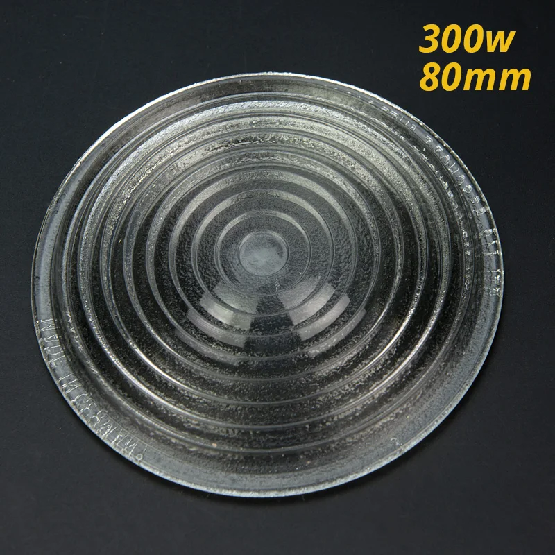 1pc Diameter 80mm Spotlight 300W Film and Television Threaded Mirror Tungsten Filament Lens Fresnel Transmissive Lens