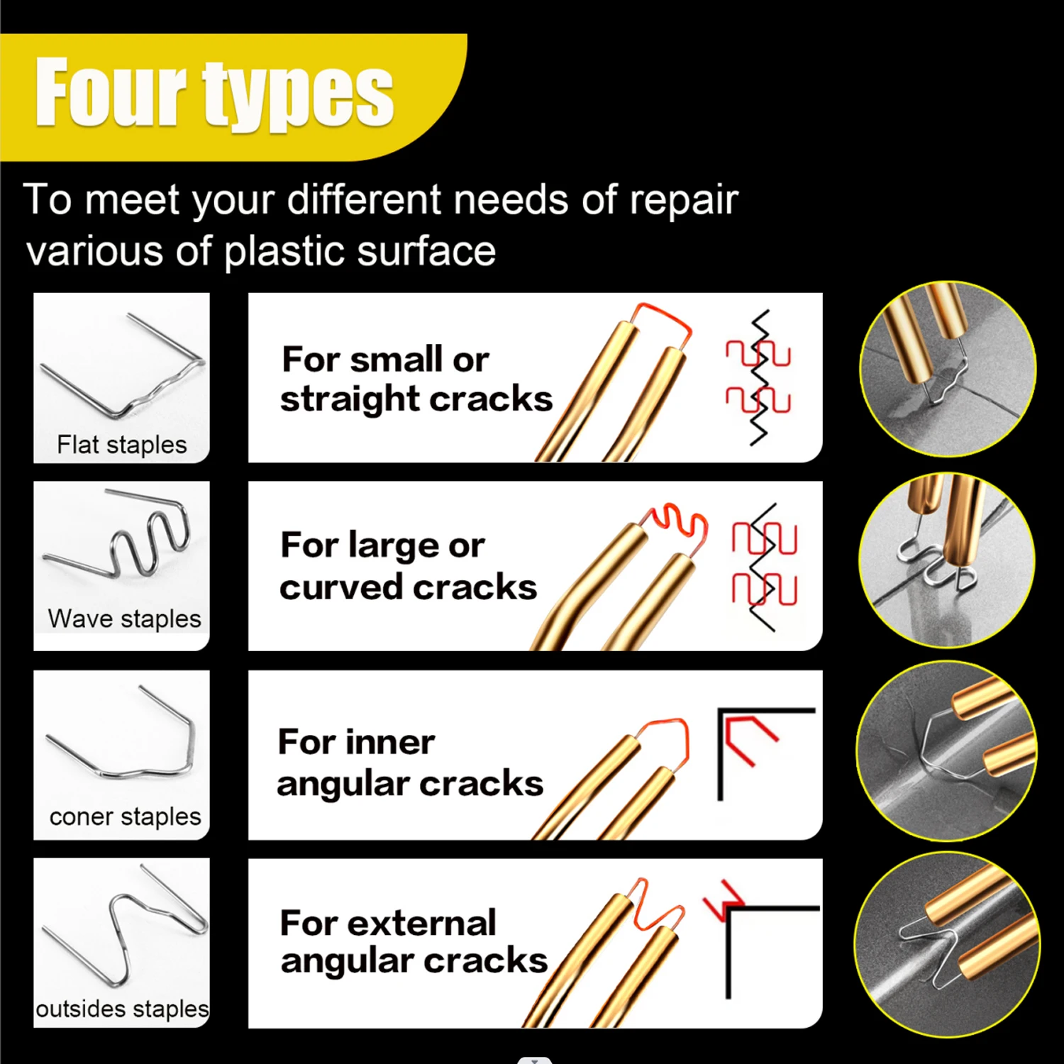 New Heat Gun Plastic Welding Machine Bumper Soldering Iron Staples Bumper Repair Car Tools Kit HOT Stapler Plastic Welder