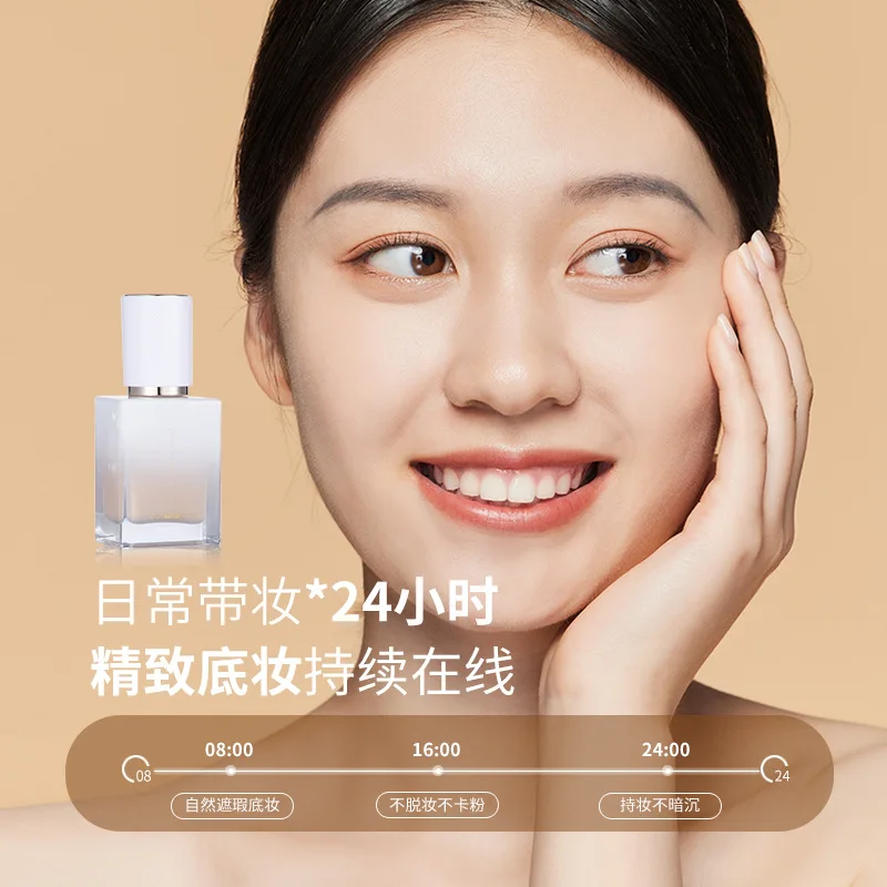 4 Colors Liquid Foundation Concealer Waterproof Full Coverage Concealer Lasting Face Whitening Natural Effect Makeup for Women