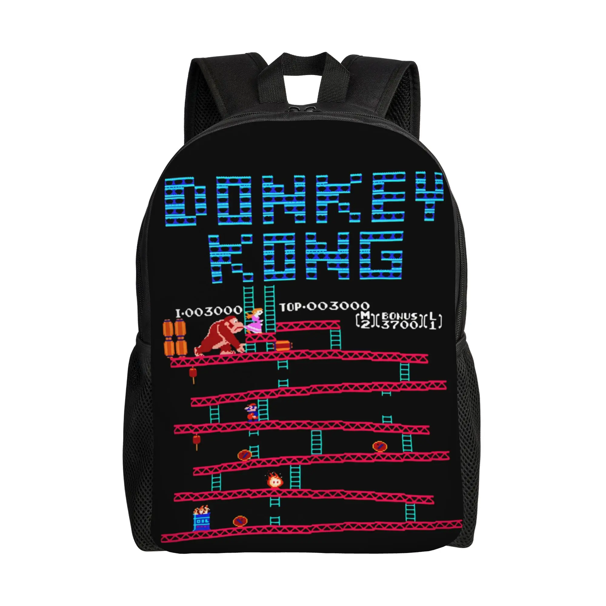 

Модный рюкзак Donkeys Kongs NES Famicom Game 8 Bit Arcade, легкий студенческий рабочий рюкзак для мужчин и женщин, холщовые сумки для ноутбуков