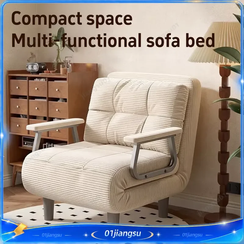 Folding Sofa Bed Dual Use Living Room Bedroom Single Person Long Term Sleeping Lazy Sofa New Home Furniture Convertible Couch