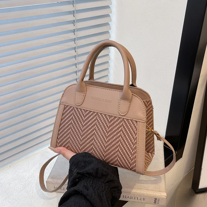

2025 Minimalist Crossbody Bag - Unique Small Square Shoulder Purse for Women, Trendy Top Handle Handbag with Boho Chic Design