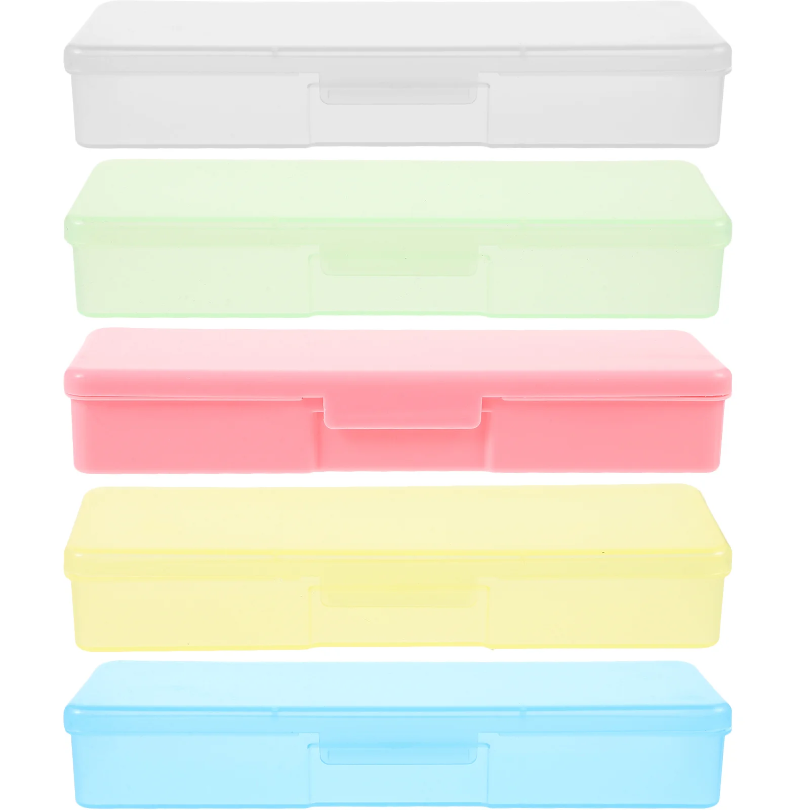 5pcs Tweezer Storage Case Eyelash Organizer Box Portable Lash Tools Holder Durable Plastic Tweezer Case For Extensions