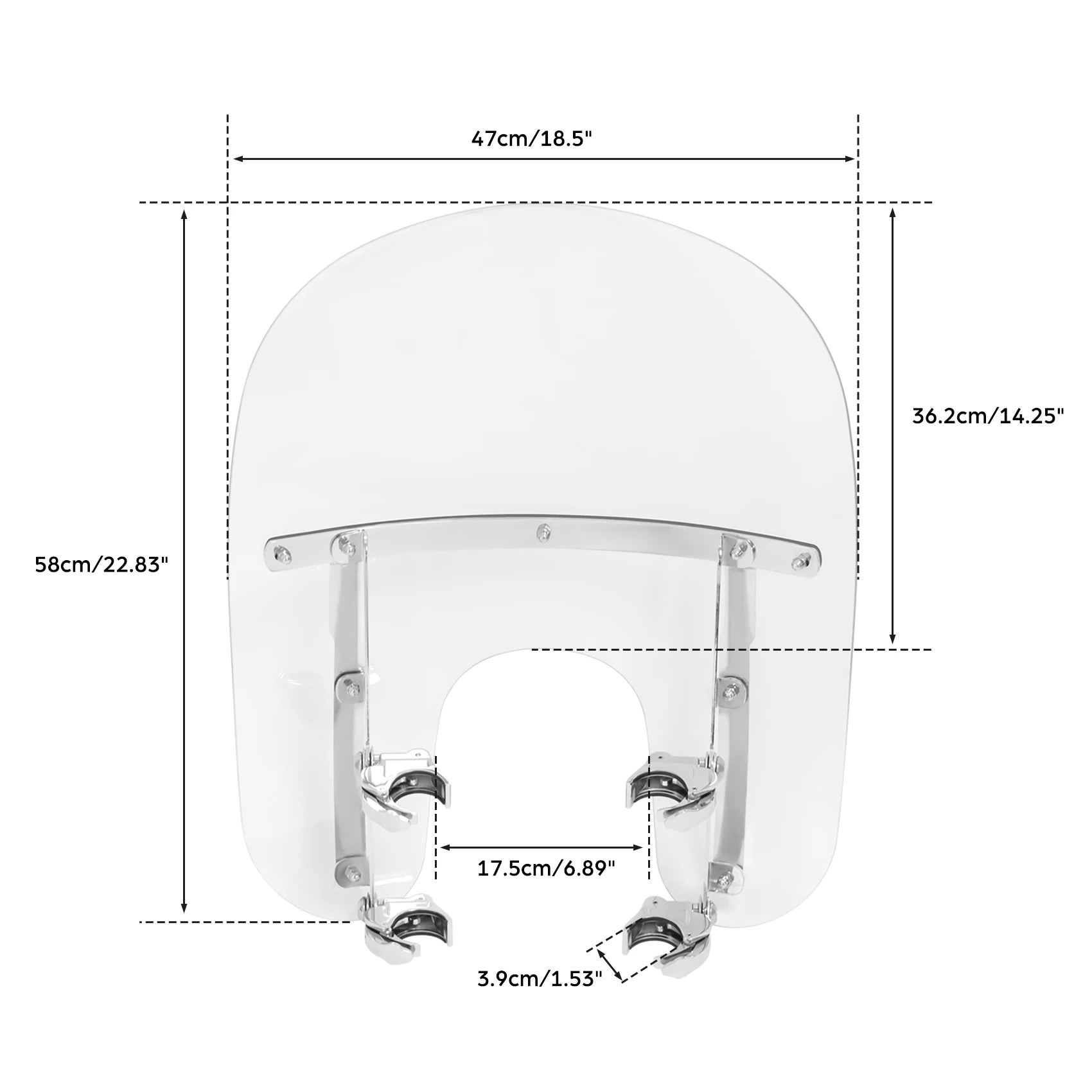 Pára-brisas destacável 39mm braçadeira para harley sportster 1988-2022 ferro 883 1200 personalizado 91-05 dyna low rider super glide