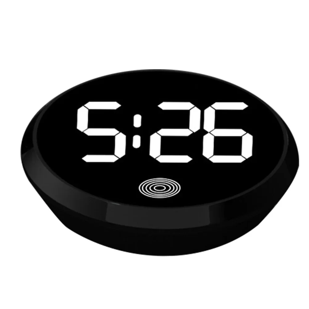 Car Clock Luminous Touch Type Timer Vehicle Watch Novelty Clocks Auto Interior Trim Clock For Most Cars ABS Black