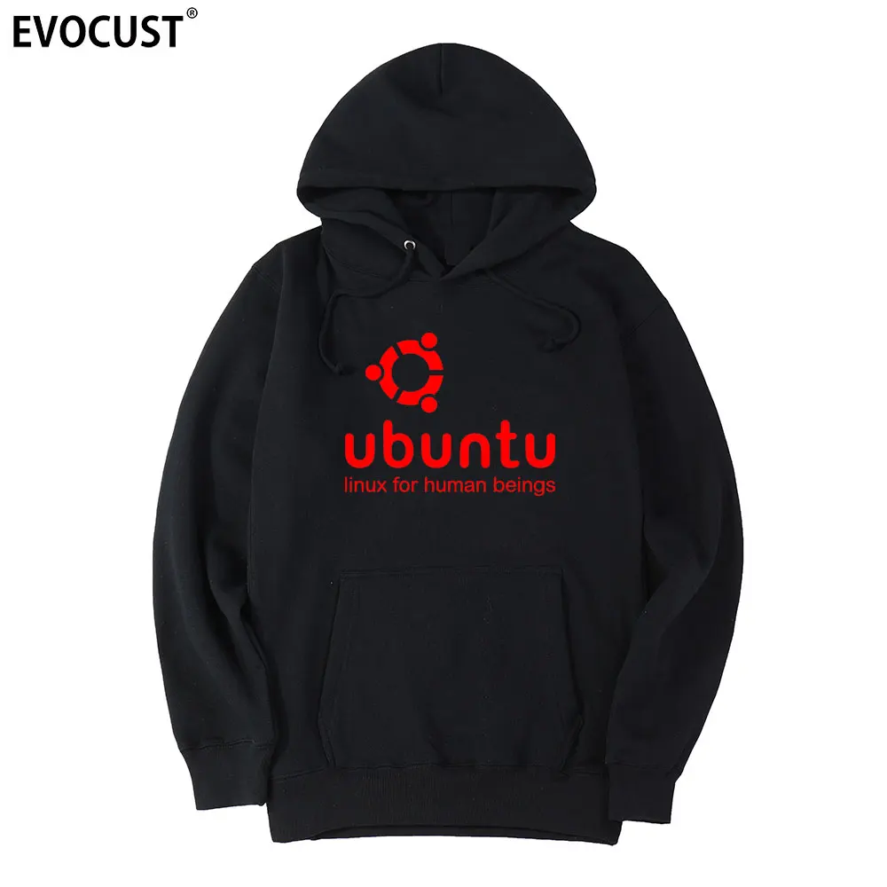 

ubuntu LINUX для людей, мужские толстовки с капюшоном, женские толстовки унисекс из чесаного хлопка