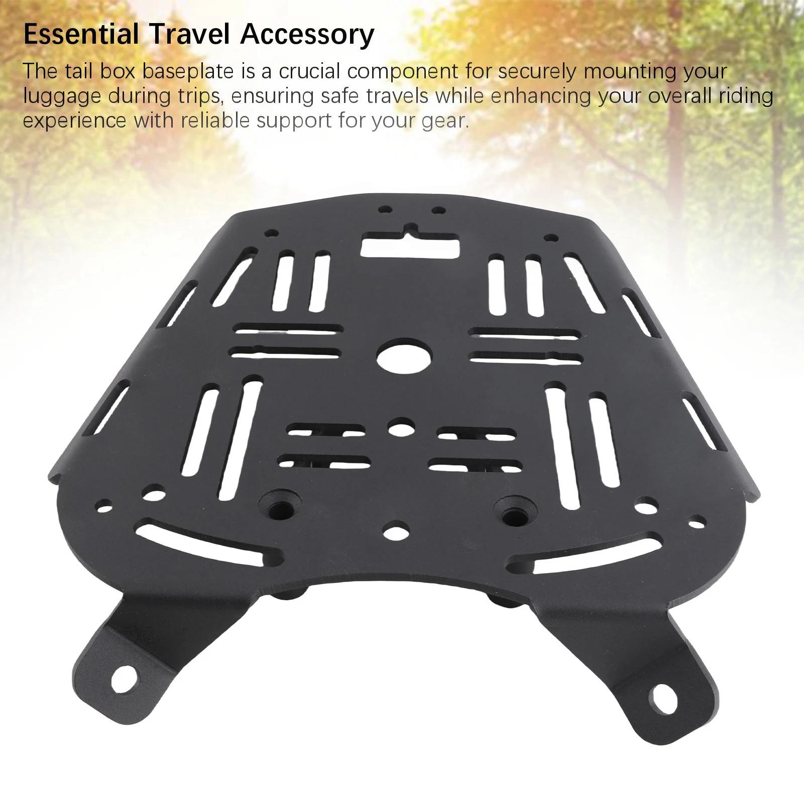 دراجة نارية مربع خلفي أسفل قاعدة لوحة الكربون الصلب القابلة للإزالة الخلفية رف أمتعة تصاعد لوحة استبدال ل ZONTES 368G