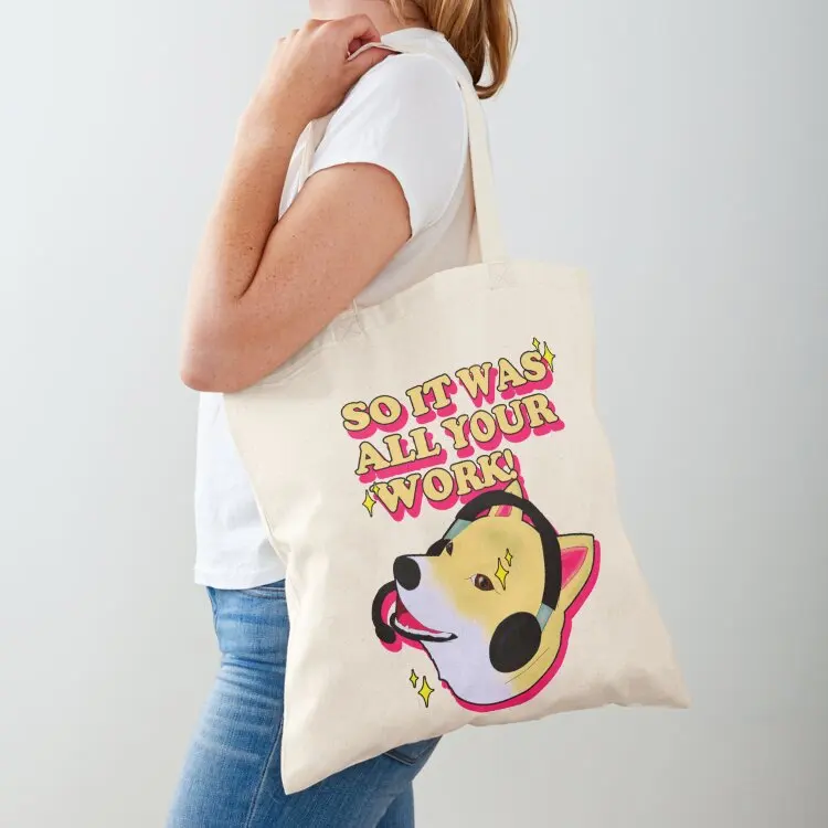 

Silent Hill 2 - Mira - Dog ending Tote Bag canvas tote bags shopping cart bags Women's handbag tote bags men