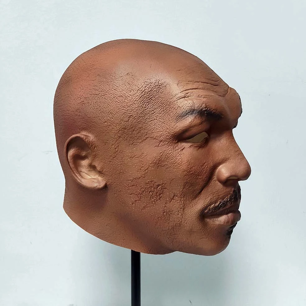 Cosplay Tyson maska ​​impreza z okazji Halloween śmieszne gwiazdy bokserka maska ​​lateksowa nakrycia głowy kostium na bal maskowy dla dorosłego mężczyzny