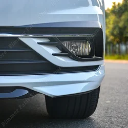 2pcs Front Bumper Fog Light Grilles for Golf 7 MK7 7.5 VII Facelift TSI TDI 2012-2020 Fog Lamp Eyebrow Cover Trim Tuning BodyKit