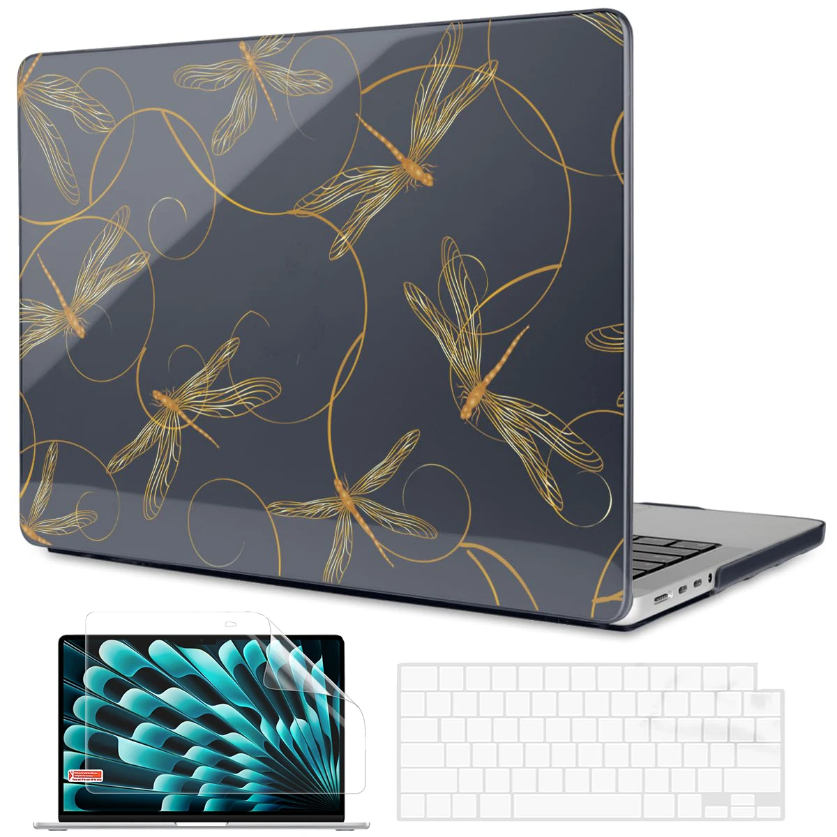 Laptop Case For Macbook Air 13 15 M3 A3113 A2681 A2337 A1466 A3114 A2941 Cover For Mac Pro 14 16 A2918 A2992 A2991 A2485 A2141