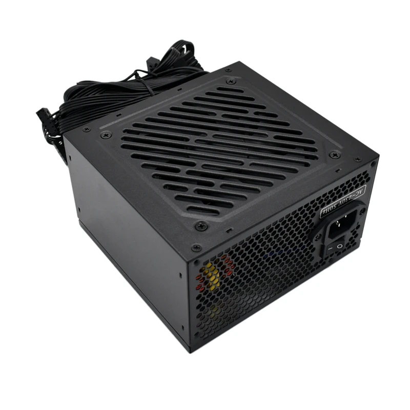 600W PSU Power Rated ATX 600W Power Supply (Peak 900W) Two-Level EMI AC220V/230V 12V ATX Desktop Computer Power Supply Durable