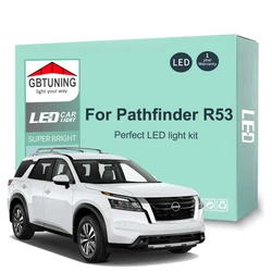 14Pcs Canbus LED Interior Light Bulb For Nissan Pathfinder R53 2021 2022 Car Accessories Dome Trunk License Plate Indoor Lamp