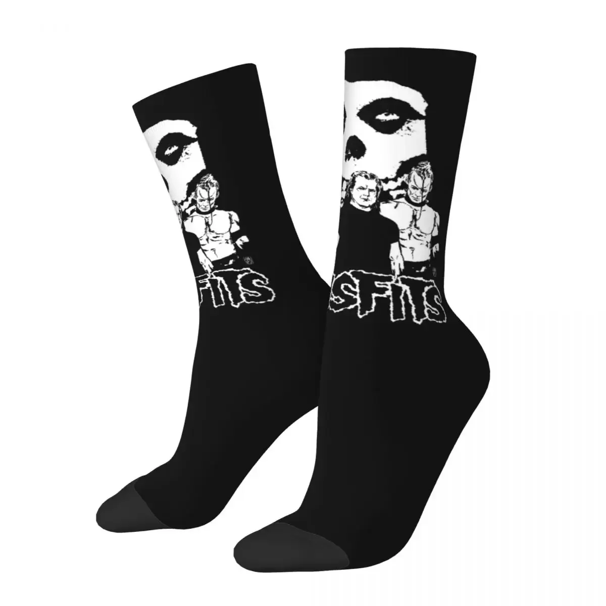 Misfits Skull Socks Men's Women's Polyester Fashion Socks Harajuku Spring Summer Autumn Winter Socks Gift