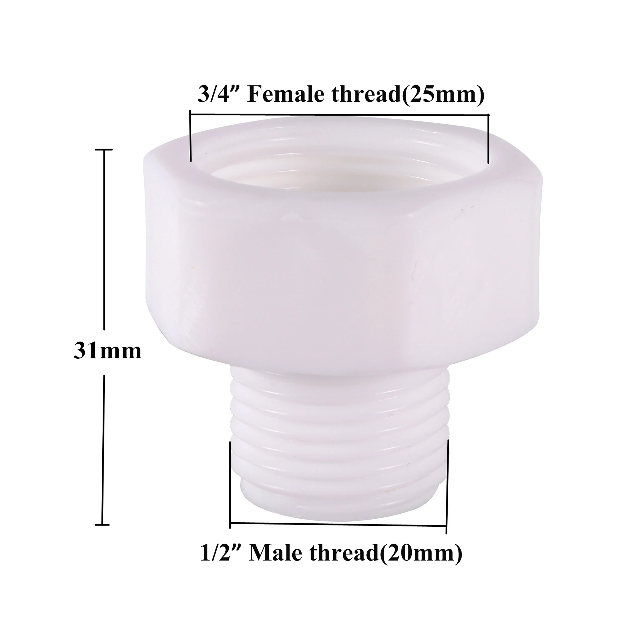 Złącze plastikowe łączniki rurowe 1/2 „ 3/4 ”przejściówka gwintowana zraszacze wodne ogrodowe złączki do nawadniania rur Adapter do rur