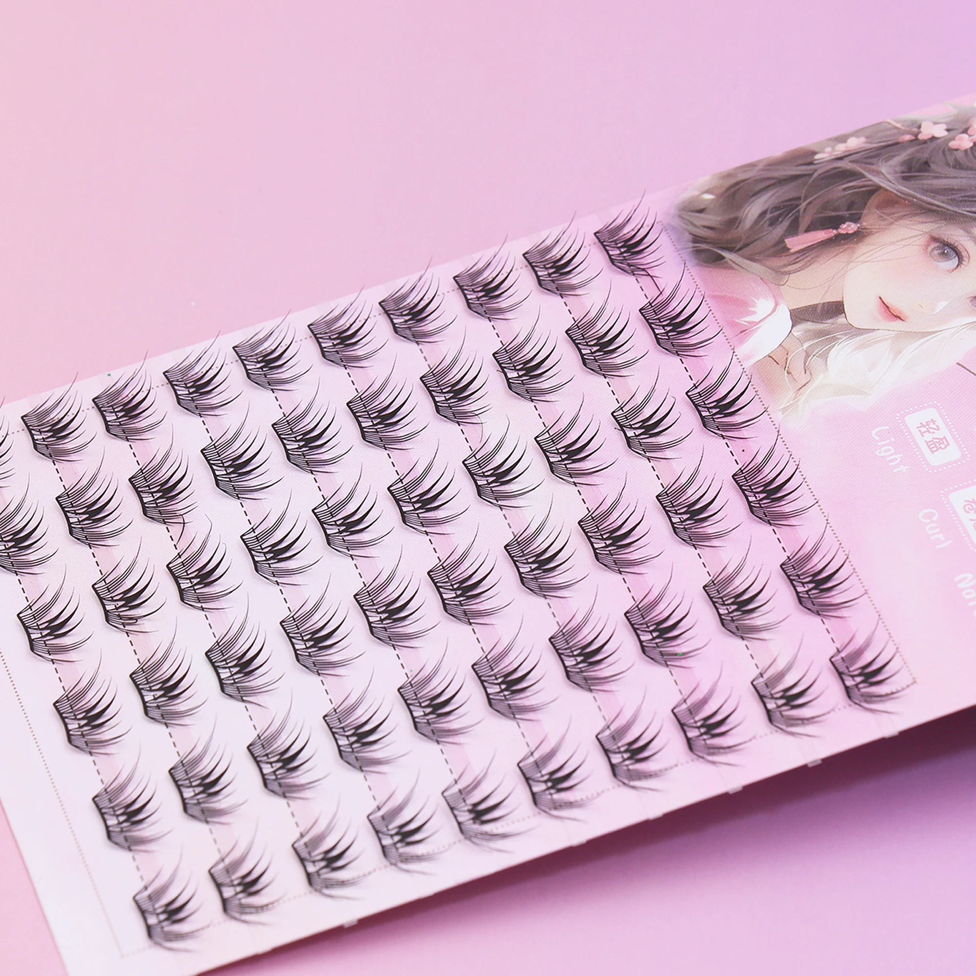 Ciglia finte naturali Cluster singolo Ciglia di visone 3D soffici e morbide Ciglia lunghe riunioni di lavoro quotidiano ciglia finte