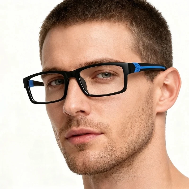 3 قطع من نظارات قصر النظر الشيخوخي عالية الدقة مضادة للضوء الأزرق، نظارات قراءة خفيفة للغاية، نظارات رياضية مريحة مضادة للانزلاق