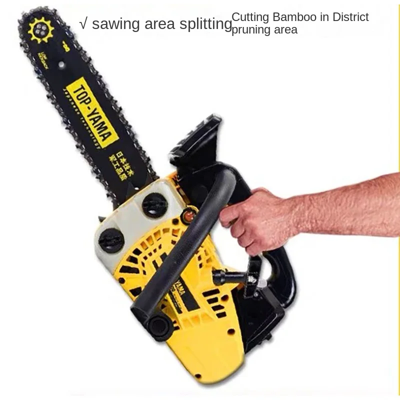驚きの価格 12 インチハイパワー竹チェーンソー日本の技術ガソリン駆動木工チェーンソー家庭用米国
