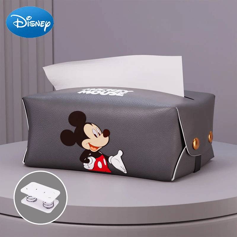 

Disney Mickey Mouse Car Tissue Holder Creative Cute Cartoon Home Office Hanging Paper Napkin Tissue Box Cover Portable Paper Box