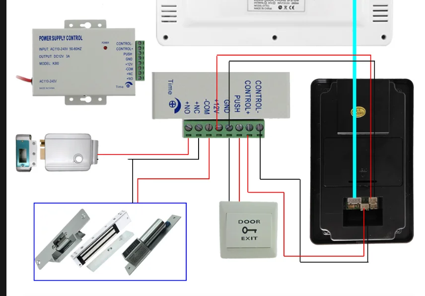 Aplicativo de vídeo intercomunicador sem fio para moradia e apartamento, sistema de controle de acesso RFID, casa inteligente Tuya, Wi-Fi, porta de