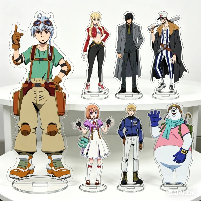 

BULLET BULLET Cute Anime Acrylic Stand Keychain Desktop Ornament Bag Charm Fashion Peripheral Collectible Birthday Gift