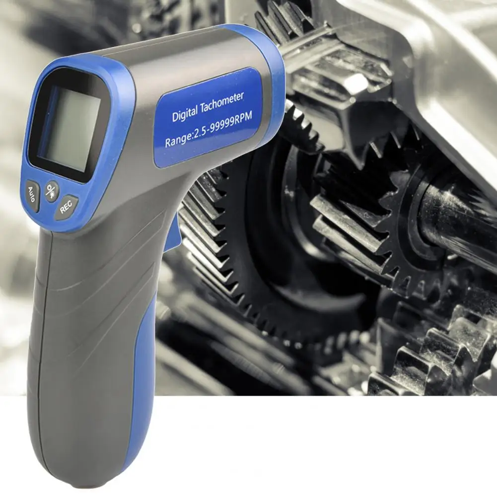 Handheld Tachometer Digital Display Speed Tester Non-Contact Infrared Photoelectric Type Data Hold ABS High Accurate RPM Meter