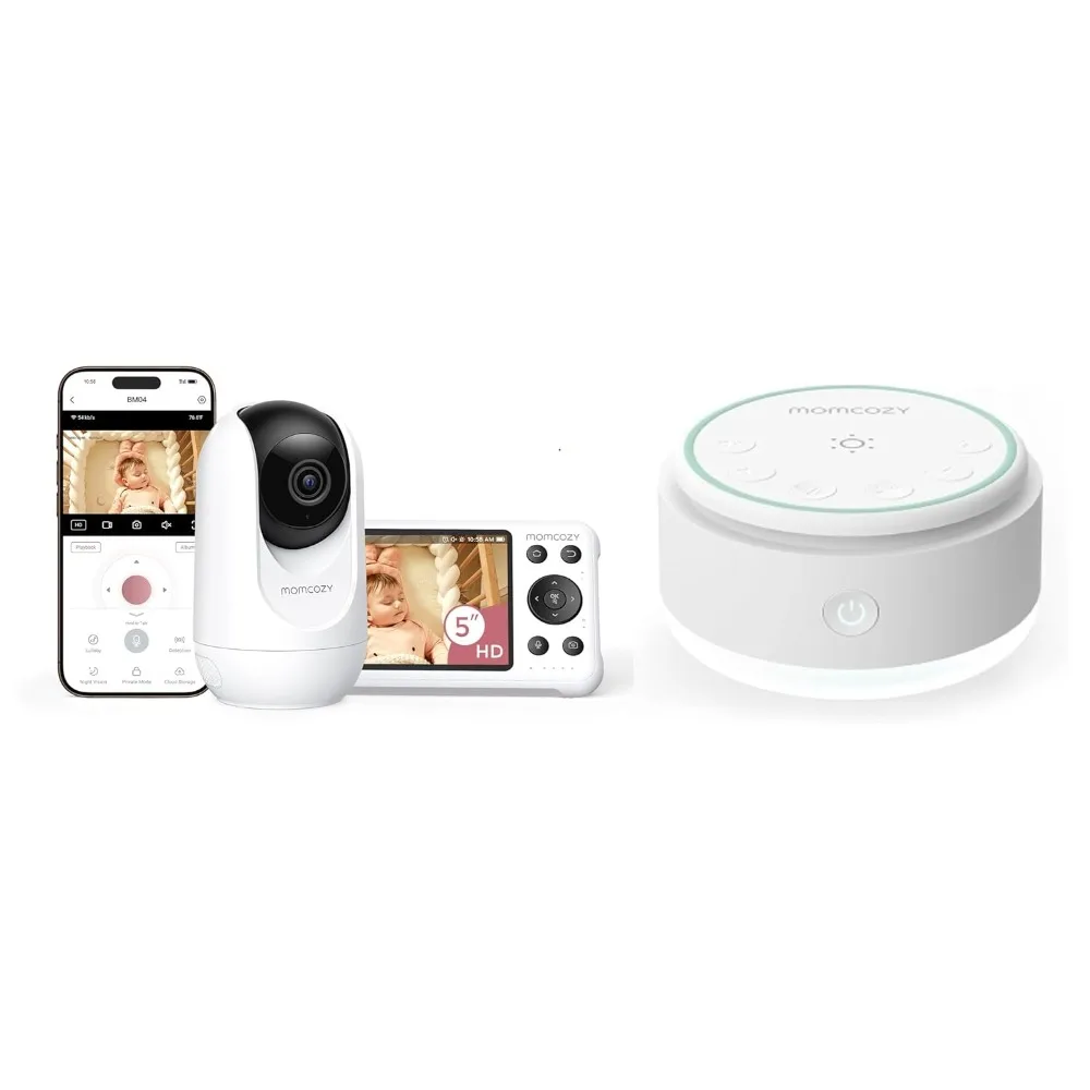 

Звуковая машина Momcozy для ребенка и Momcozy Smart WiFi Радионяня с камерой и звуком