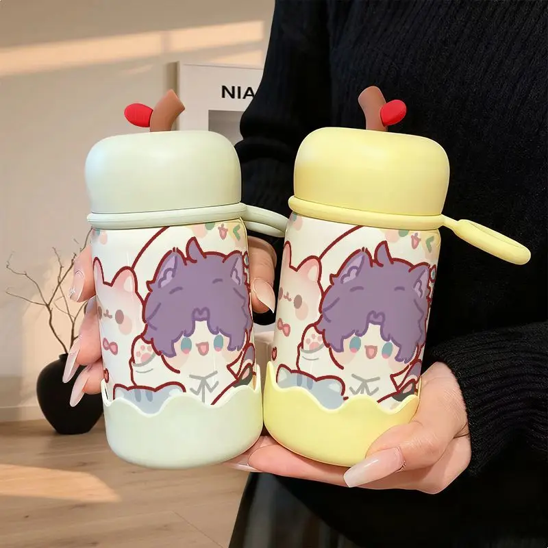 Auf Lager New Love and Deepspace 2025 Anime-Spiel Cos Rafayel Unisex 15 x 6,5 cm Druck Farbblockierender isolierter Wasserbecher Geschenk