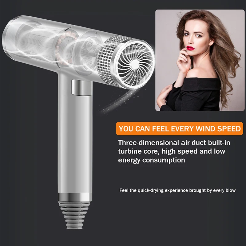 Hair Dryer Fast Drying Portable Outdoor Home Travel Beauty Professional Salon Anion High Speed Hair Blow Dryer