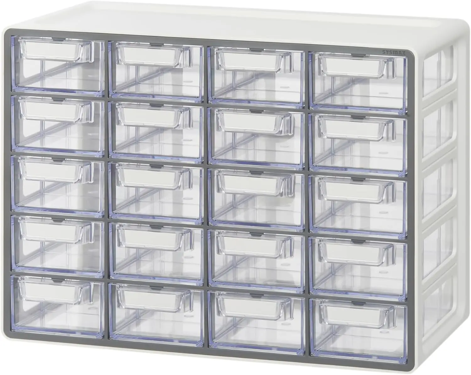 

20-Drawer Stackable Organizer Cabinet for Crafts, Office & Hardware Storage - Gray