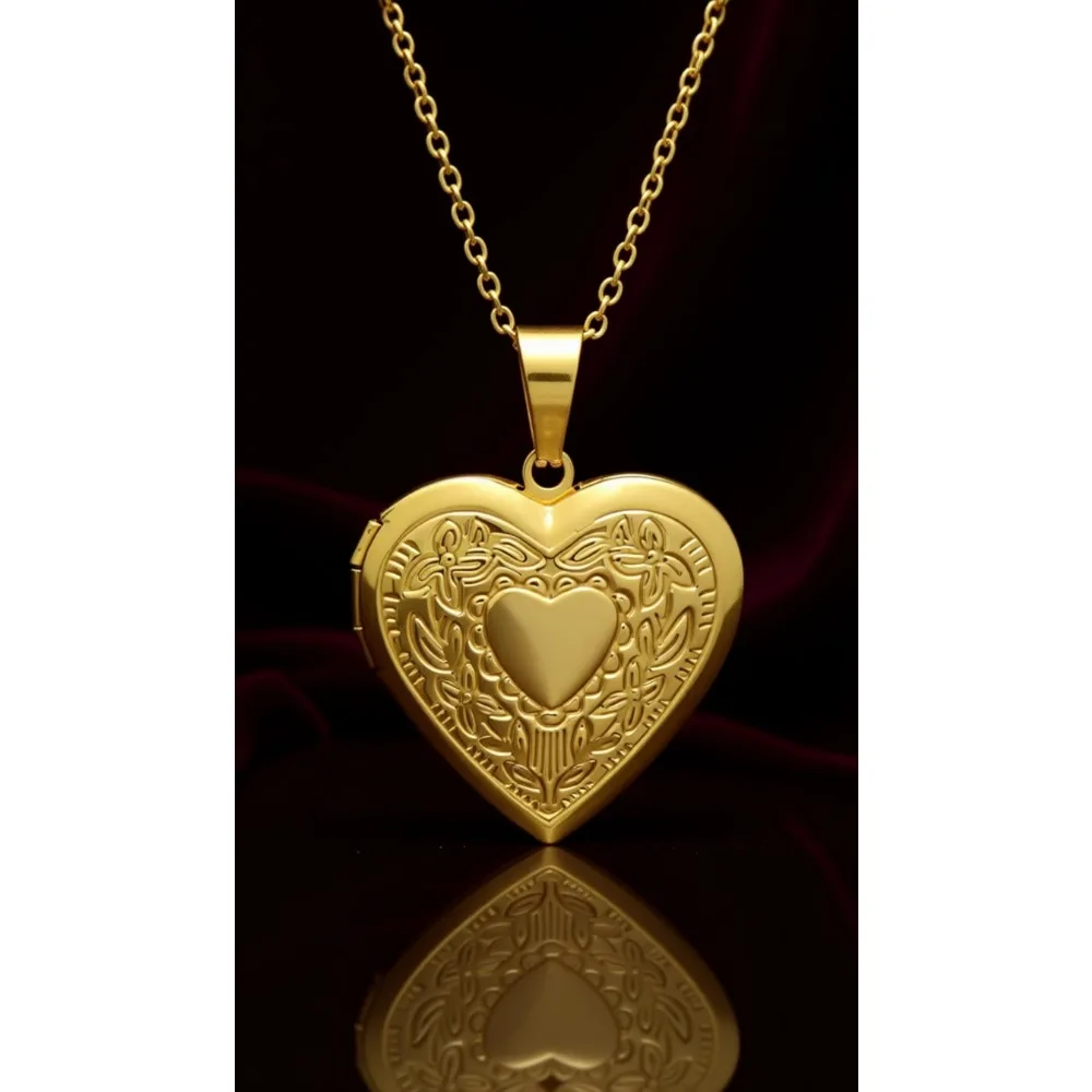 

Ожерелье-кулон в форме сердца для женщин из нержавеющей стали