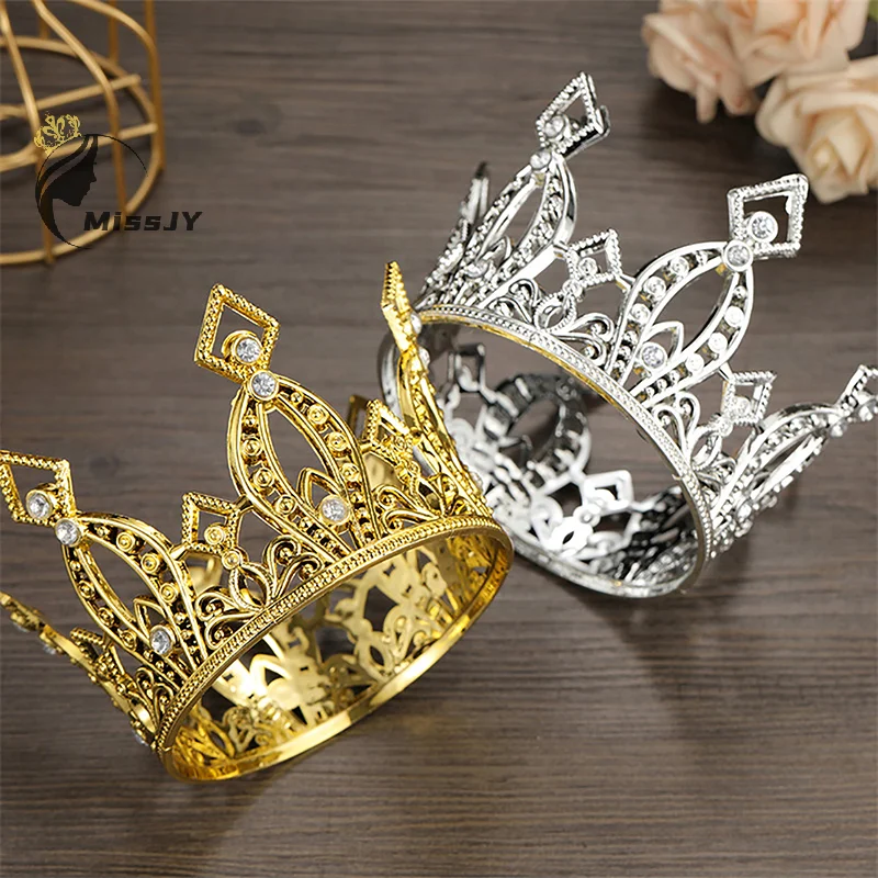 

Bridal Wedding Tiaras Crystal Little Crown Brithday Cake Baking Decorative Head Jewelry Children's Small Diadem Hair Accessories