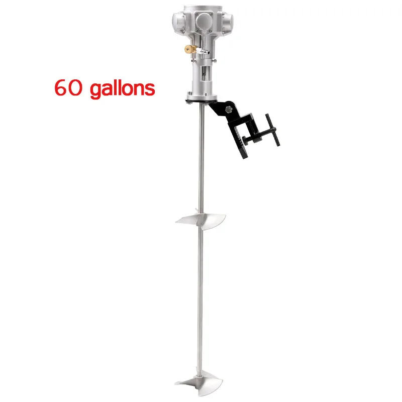 60 Gallon 400L Pneumatic Paint Mixer Stirrer For 200 Liter Tank Agitated Machine Agitator Deposit 50 Gallon Dispersion