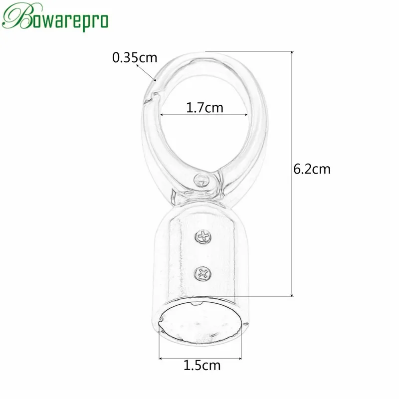 bowarepro 1pc DIY Hoandbag Decorative Leather Rpe/Tassel Bell Spring Opening Bag Hook Hardware Accessories Bag Dog Buckle Clasps