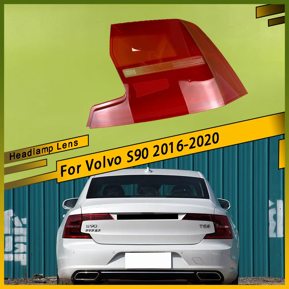 

Для Volvo S90 2016-2020 автомобильные аксессуары задний внешний задний фонарь корпус задний фонарь крышка указателя поворота стоп-сигнал маска из плексигласа