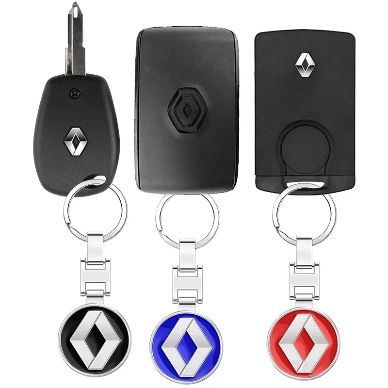 1pcs 3D Car Metal Badge Key Chain Pendant Decorative Keyring For Renault RS Koleos Captur Talisman Kadjar Megane 2 3 Clio 5 Zoe view 6