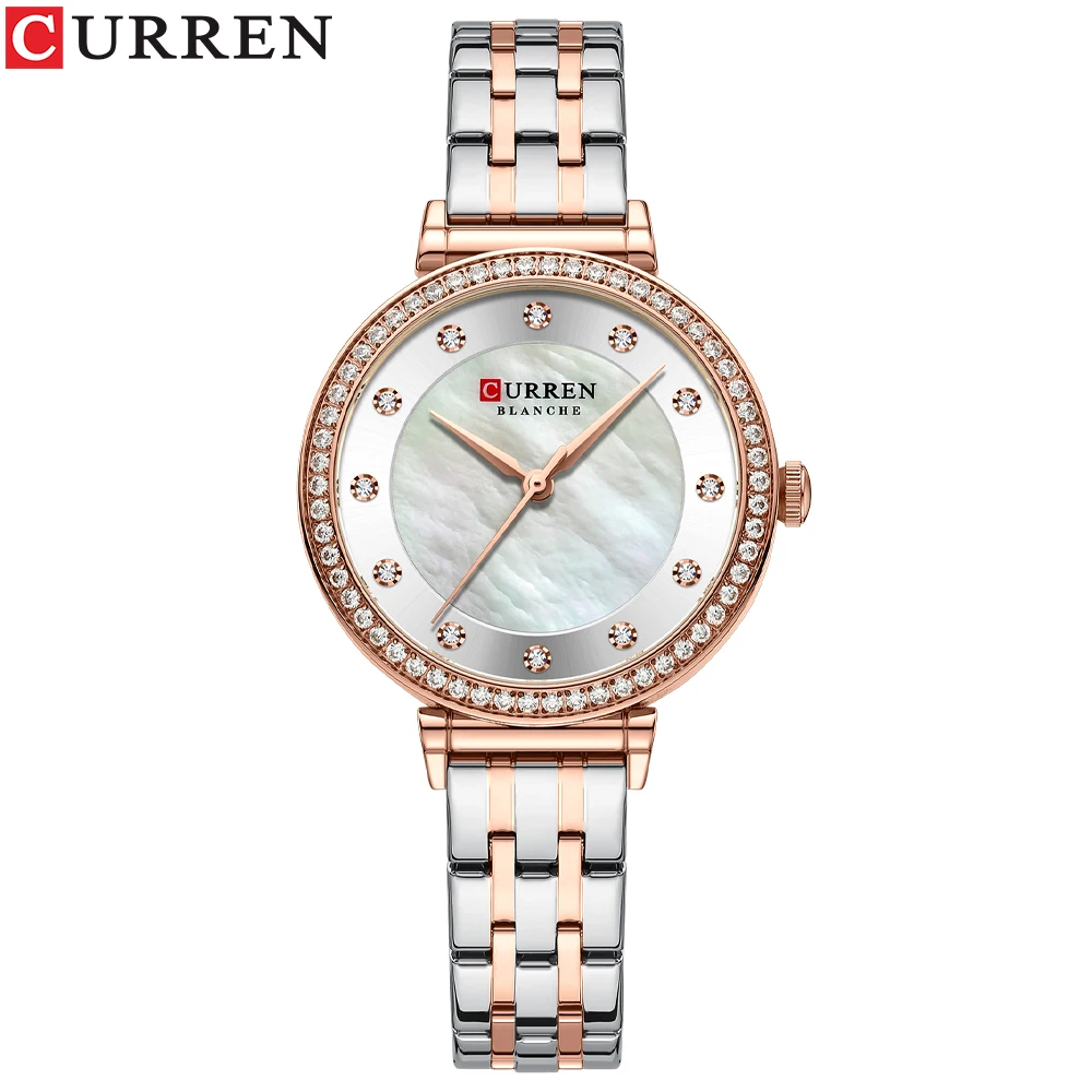 Women\'s Watches New Famous Luxury Brands Women Watch Fashion Rhinestone Stainless Steel Quartz Ladies Wristwatches Reloj Mujer